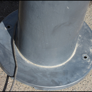 TS 喜田アイディア 理容室/床屋 サインポール 自立式看板 照明付き 高さ190cm 動作OK