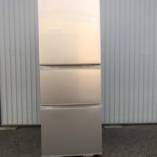 東芝 3ドア冷凍冷蔵庫 GR-H34S(S) 自動製氷付き 340L