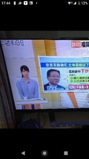 液晶テレビ 55型 LG電子 画面右側に少し線が出ています