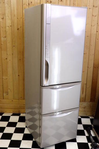 2014年製 日立/HITACHI 冷凍冷蔵庫 R-K320EV 315L 真空チルドルーム 自動製氷 3ドア
