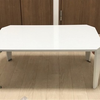 ローテーブル ニトリ 折りたたみテーブル 白 大阪じょうとう区 桜ノ宮のテーブル 座卓 ローテーブル の中古あげます 譲ります ジモティーで不用品の処分