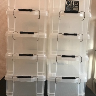 【中古】プラスチック製コンテナー/プラスチックケース/10個セット