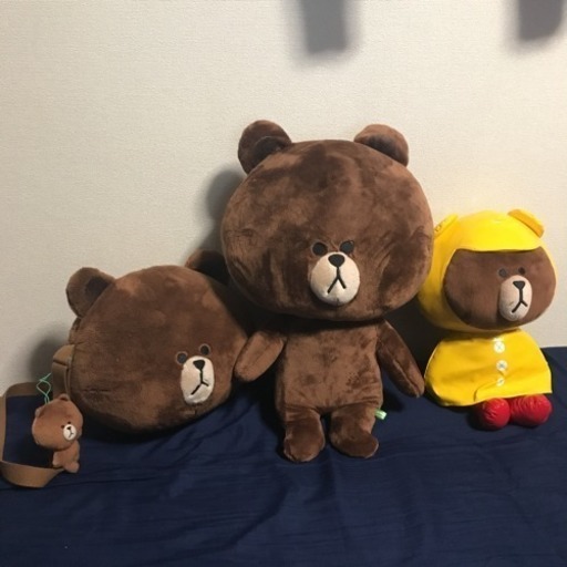 Line ブラウン ぬいぐるみ バッグ 脱リーマン 神保原のおもちゃ ぬいぐるみ の中古あげます 譲ります ジモティーで不用品の処分