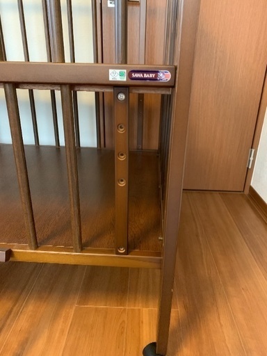 値下げしました】ベビーベッド EASEすのこハイベッド(SAWA BABY)