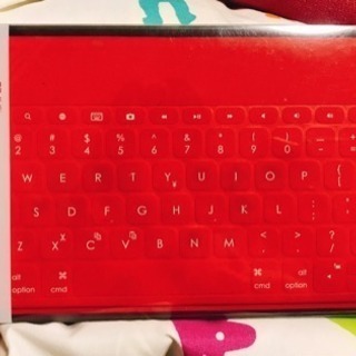 【値下げ】キーボード iPad用 赤