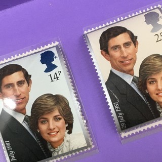 英国王室チャールズ皇太子ご結婚記念切手　未使用