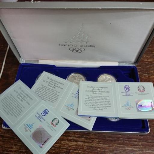 2006トリノオリンピック銀貨6枚セット