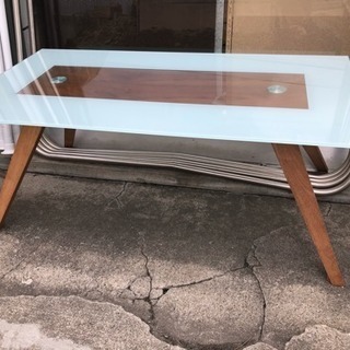 センターテーブル カフェテーブル ガラス天板