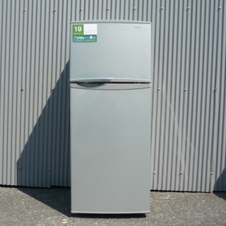 直冷式2ドア冷蔵庫 （118L・右開き） 2013年製  (02...