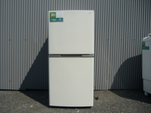 2ドア冷凍冷蔵庫 （123L・右開き） 2017年製 (0220283501-S)