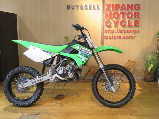 カワサキ ＫＸ85-Ⅱ 2スト レーサー オフロード バイク 2012年車 グリーン KAWASAKI 札幌発