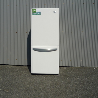ファン式2ドア冷蔵庫 （138L・右開き） 2014年製 (02...