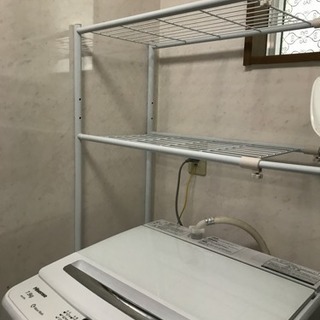 洗濯機7.5キロ ハイセンス 2017年製 おまけに洗濯機上収納棚つけます