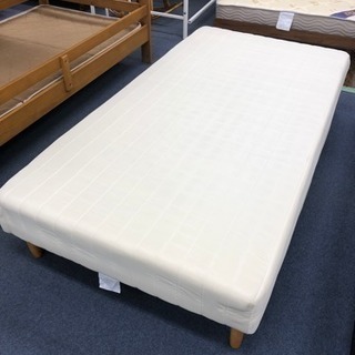RC0270 脚付マットレスベッド シングルサイズ 白