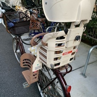 値下げ】自転車 前乗せ 後乗せ カゴ カゴカバー 3人乗り