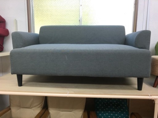 【リサイクルサービス八光　田上店　配達・設置OK】IKEA　二人掛けソファー　グレー
