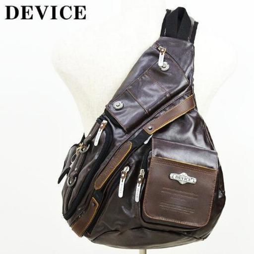 device メッセンジャーバッグ■ボディバッグ ■新品未使用（新品）焦茶色
