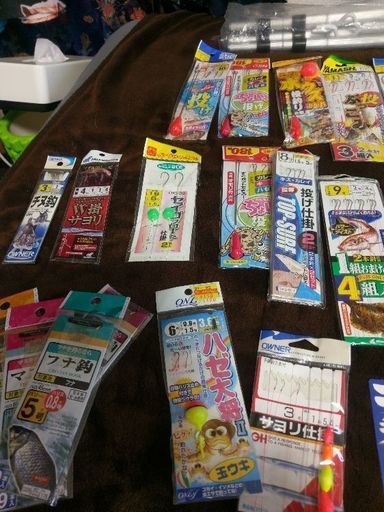 波止釣り用仕掛け各種、竿その他使用品です