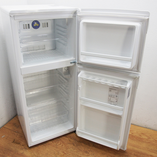 送料無料！一人暮らし用冷蔵庫 112L ホワイト 自動霜取 LL16 (yuariaruma) 久世のキッチン家電《冷蔵庫》の中古あげます