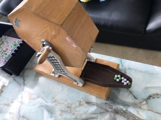 福引き ガラガラ くじ引き 商店街 木製抽選器（ガラポン）玉付き 500球