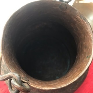 銅製 打ち出し 手作り壺 花瓶 骨董 アンティーク壺
