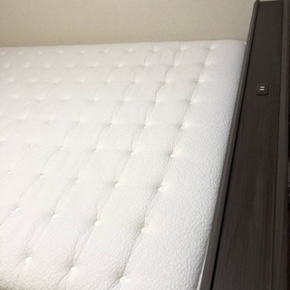 ニトリ 収納付きダブルベッド (フレーム+マットレス セット)