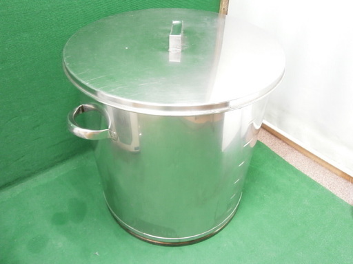 ☆中古品 ステンレス寸胴 内径56.5cm フタ付き☆