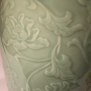 龍泉窯 「梅青釉」 青磁・天竜寺青磁 大花瓶 壺