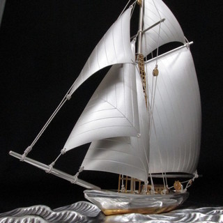 武比古 純銀製 ヨットの置物【トレファク千葉おゆみ野店】
