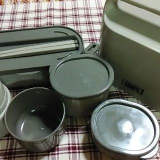 日本製　水筒・箸付き弁当箱セット　未使用品