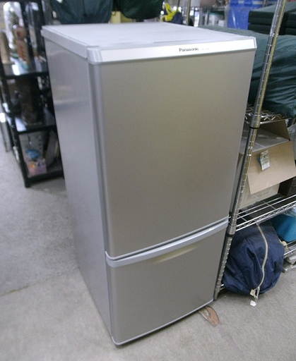 札幌 138L 2014年製 2ドア冷蔵庫 パナソニック NR-B146W-S 一人暮らし 