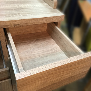 【自社配送は札幌市内限定】Walsh/ウォルシュ(下段A) レンジ台 キッチン収納 収納棚 ナチュラル 900×415×900~950mm