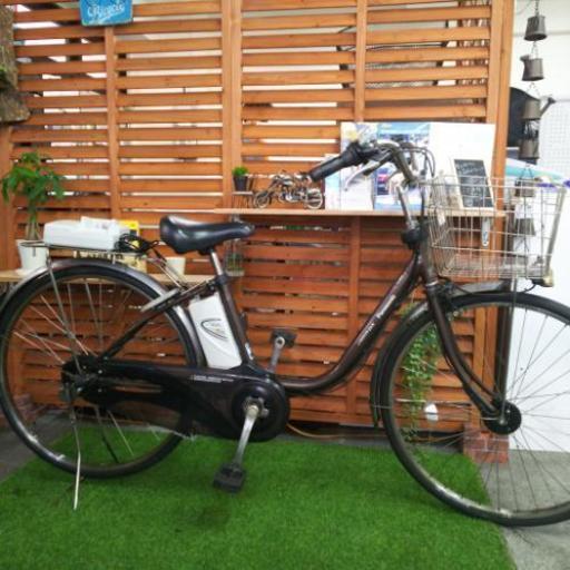 中古 電動アシスト自転車 パナソニック ビビ DX ブラウン