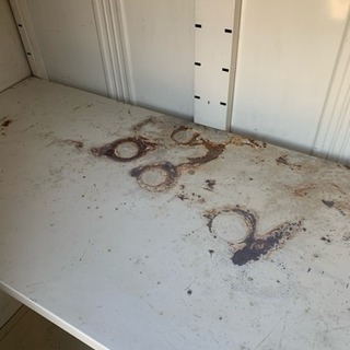 ☆中古品 イナバの物置(スリムマン) 鍵付き 横105x奥75x高162cm☆