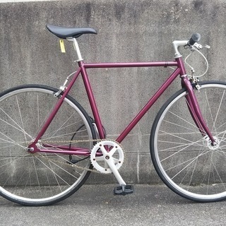 超美品】ピストバイク FUN パープル 自転車 バイク