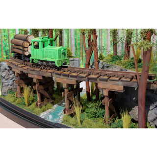HO ナローゲージ 「森林鉄道」 ジオラマ Nゲージ の線路幅