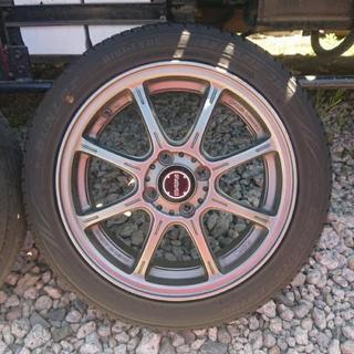 値下げしました 165/55R15 レイズ アルミホイール ダンロップ タイヤ4 