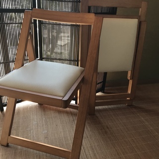 木製折畳み椅子  新品  2脚セットで