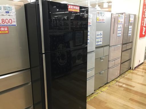 安心の１年保証付！2016年製　SHARP　2ドア冷蔵庫　545L　SJ-55W-B