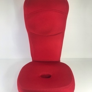 骨盤矯正 姿勢ケア 座椅子 座いす 赤 布製 美品