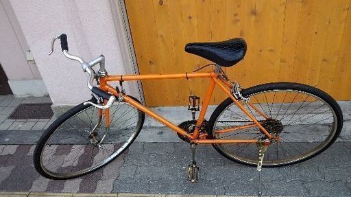 ビンテージ]昭和レトロ 27吋スポーツ車 外装10speed/オレンジ 旧車探し 