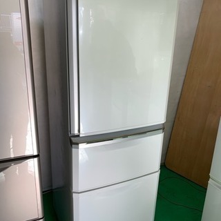 2016年製 自動製氷機能付き 冷蔵庫 MITSUBISHI MR-C34Z-W1 東