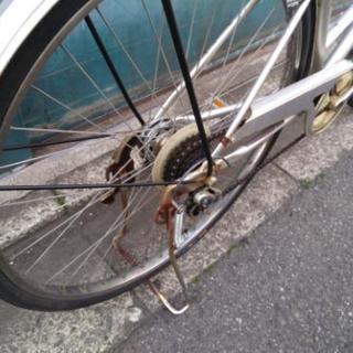27インチ ママチャリ オートライト 中古自転車 6段変速 直接引取のみ
