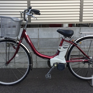 ★パナソニック・電動アシスト自転車 タウンVIVI・26インチ・充電器付