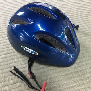 自転車用ヘルメット　青
