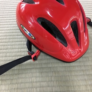 自転車用ヘルメット　赤