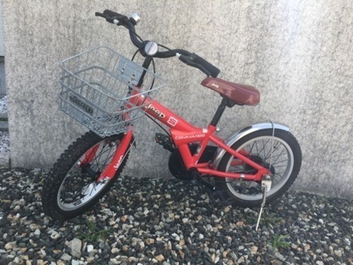 値下げ★キッズ自転車16インチJEEP スタンド・補助輪付き