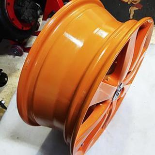 『SOLD OUT！』新型アクア純正オプション☆新車外しカスタムカラーホイールオレンジカラー(その2)
