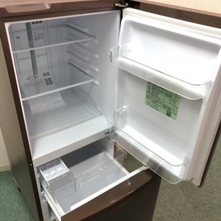 配達無料地域あり＊極美品＊パナソニック 2017年製 お洒落ブラウン！大きめの138L＊
