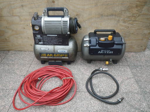 ■配達可■MAX エアーコンプレッサー　AK-615PⅡ　補助タンク　AK-T15R　セット